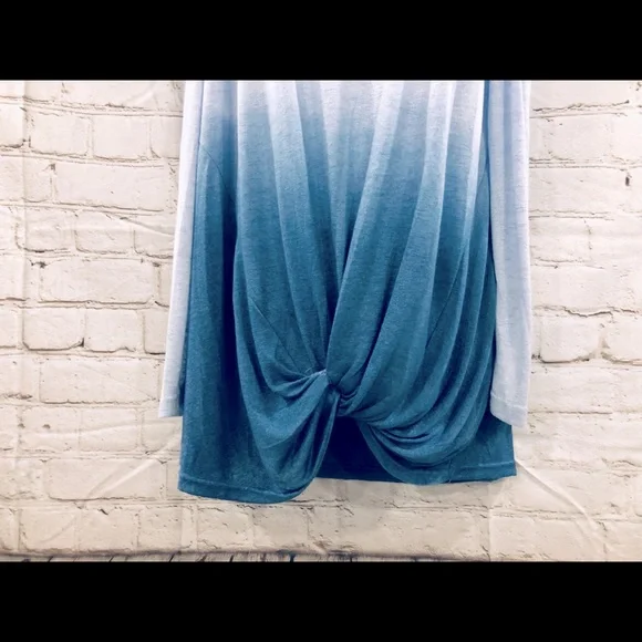 ♦️1 Left♦️NWT-Kori-Cold Shoulder Twist Tie Front Women - Measurements in Pics - Picture 3 of 16